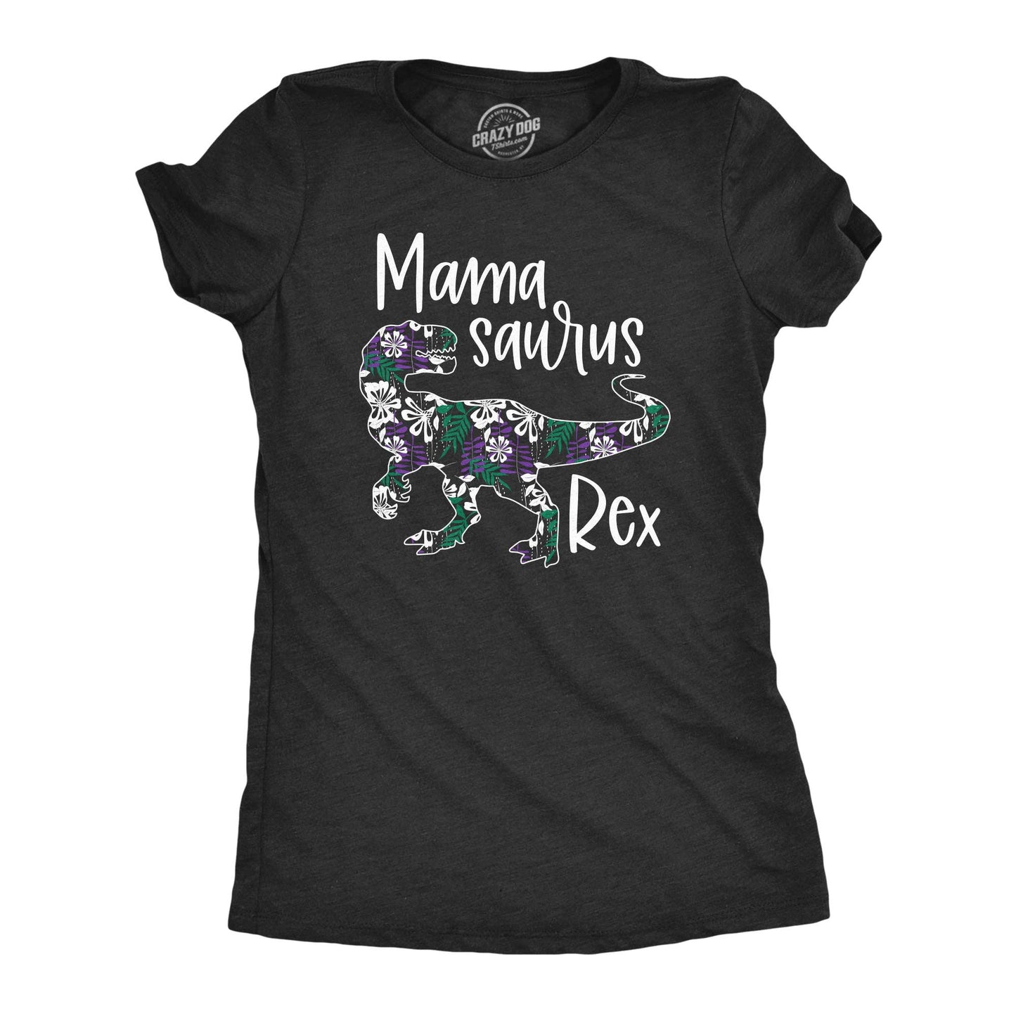 Mamasaurus Rex Floral Women's Tshirt Mother's Day Graphic