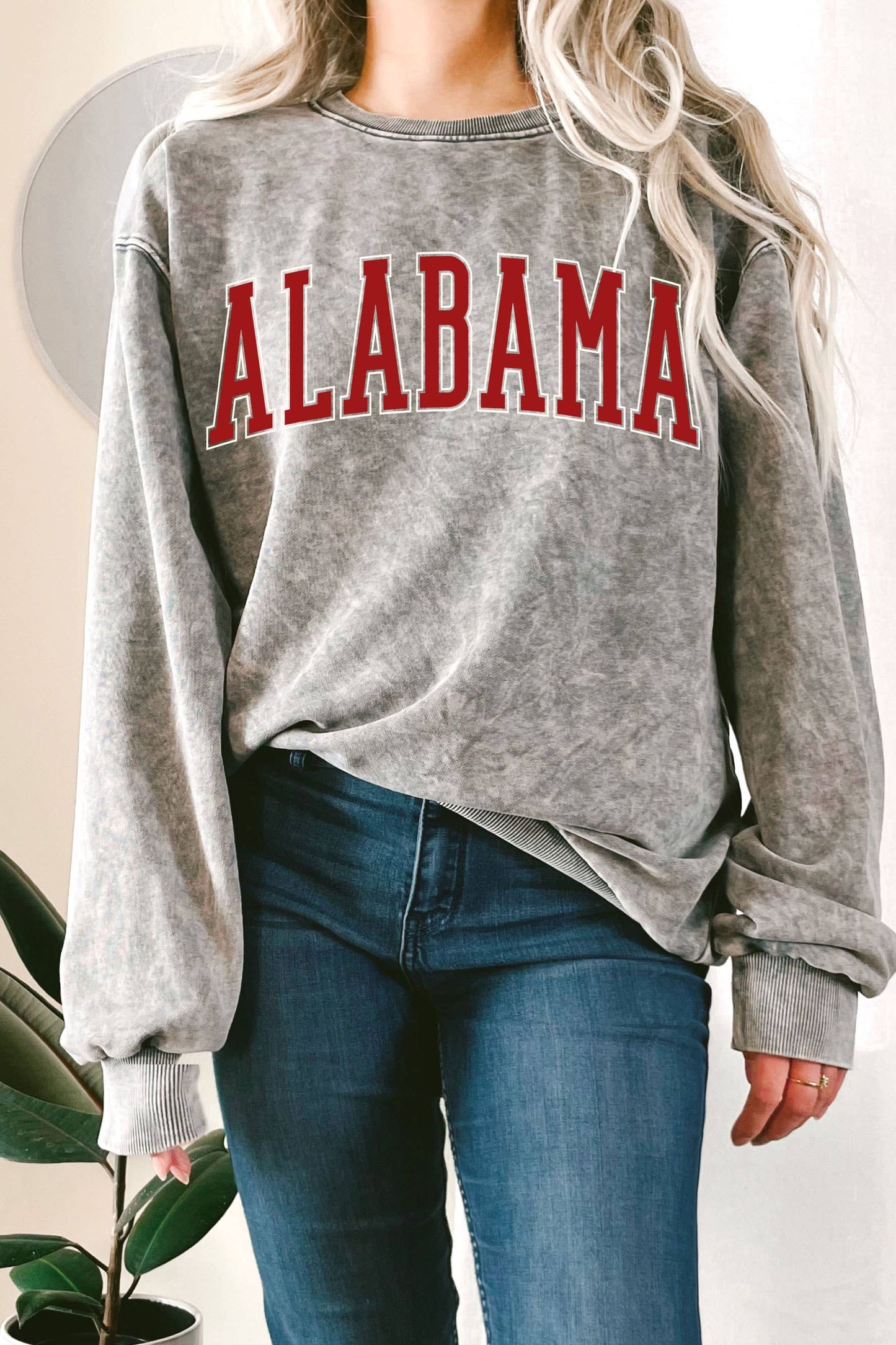 Alabama Puff Print Mineral Graphic Terry Sweatshirt