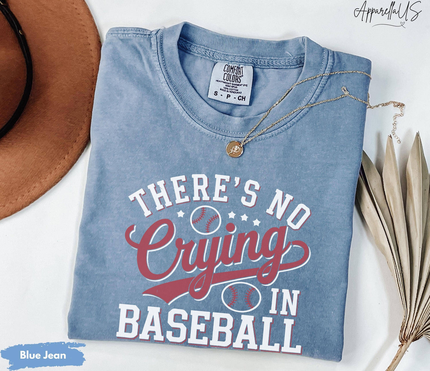 No Crying in Baseball Game Day Mom Gift Tee