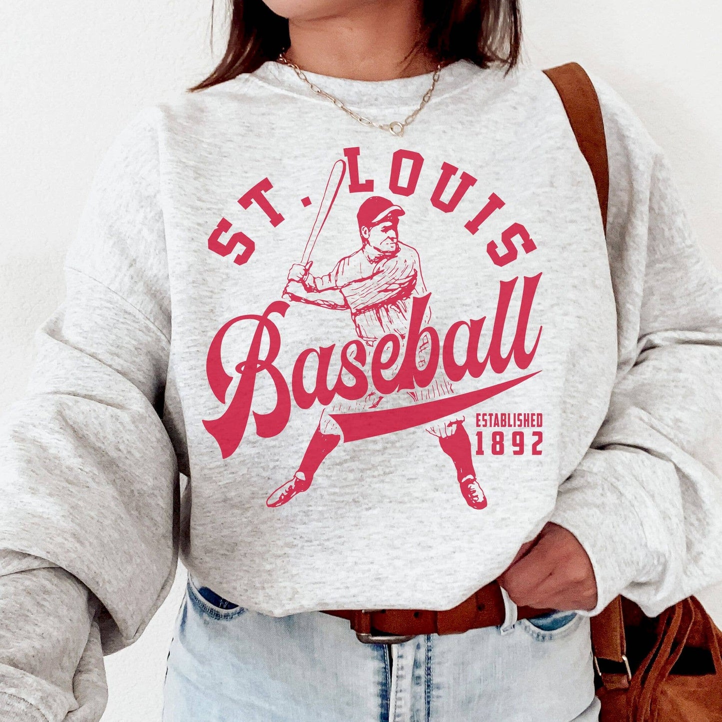 Vintage St. Louis Cardinals Est 1892 Sweatshirt – Retro Base
