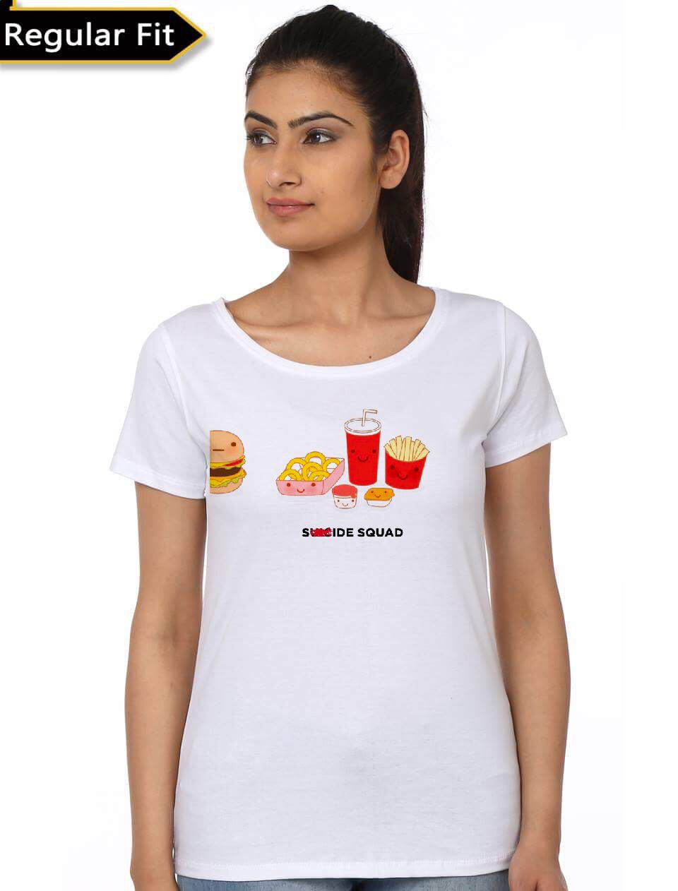 Suicide Fries Squad White T-Shirt
