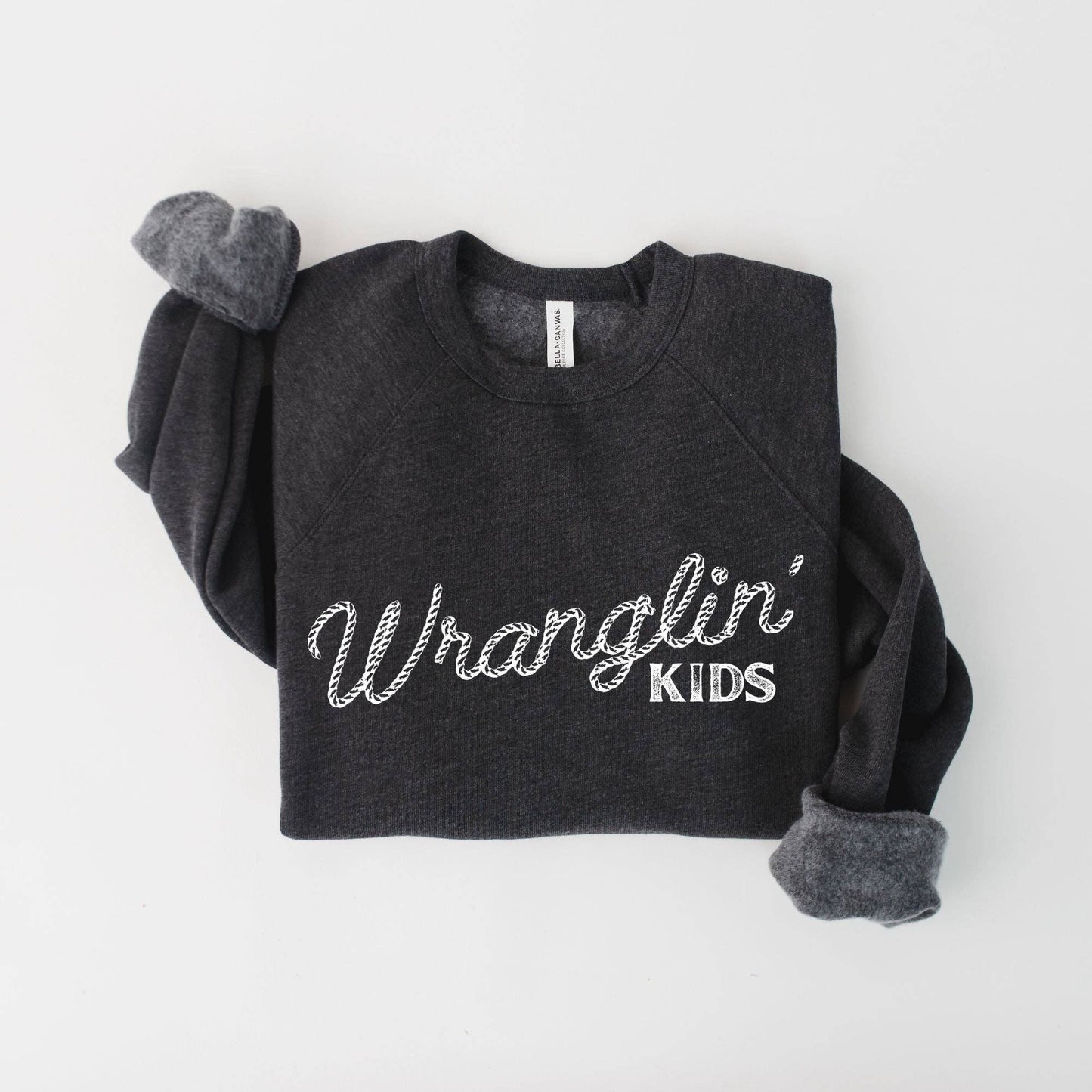 Wranglin' Kids Crewneck Sweatshirt Hoodie 177