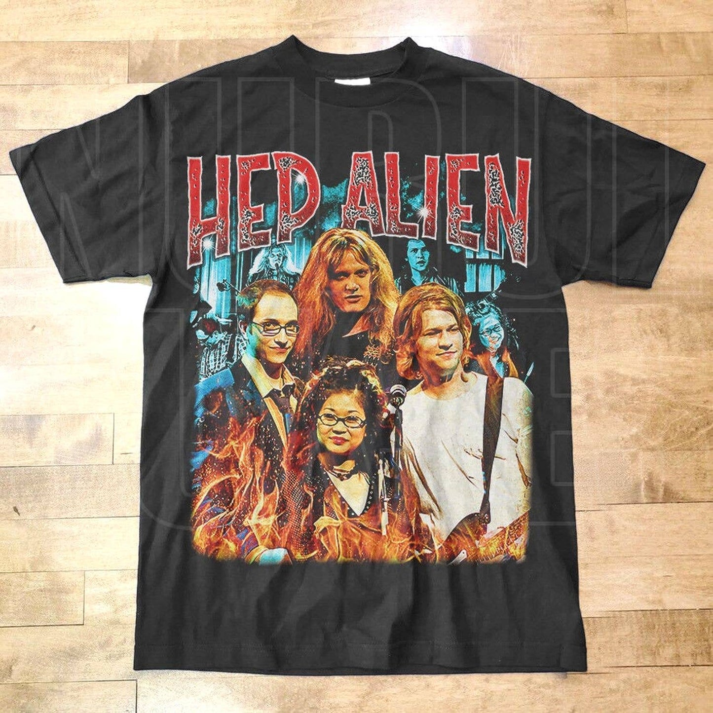 Vintage Style Hep Alien Band Tee, Gil Lane Zack Brian Shirt