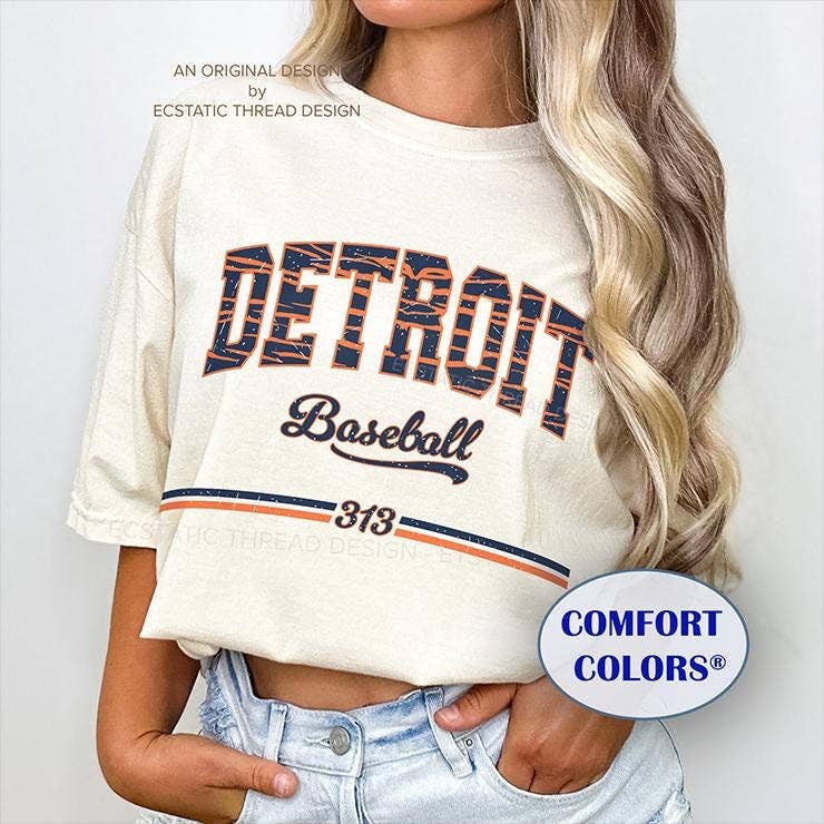 Vintage Detroit Tigers Baseball Shirt, Unisex Fan Gift