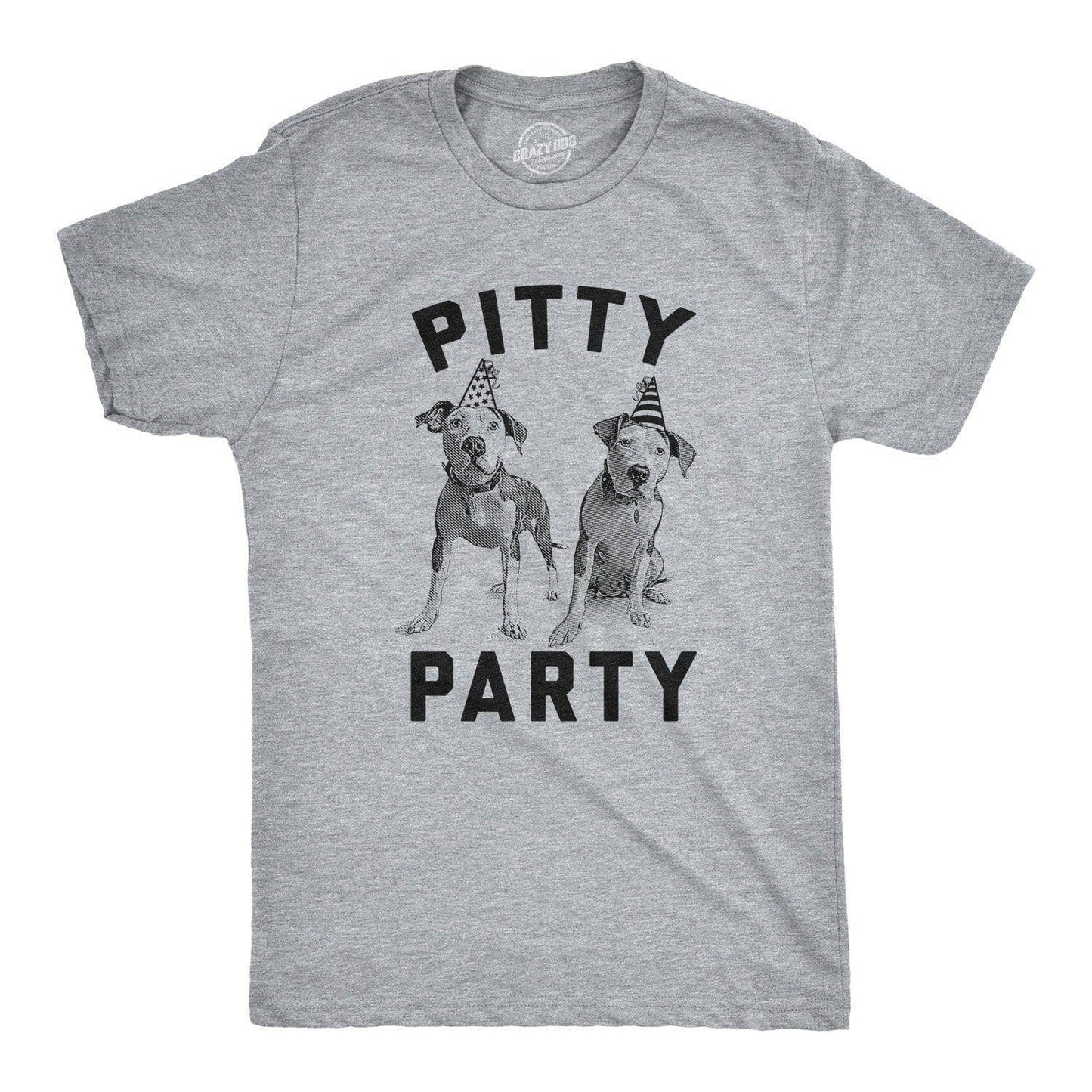 Pitty Party Men's Tshirt Dog Graphic Tee Western T