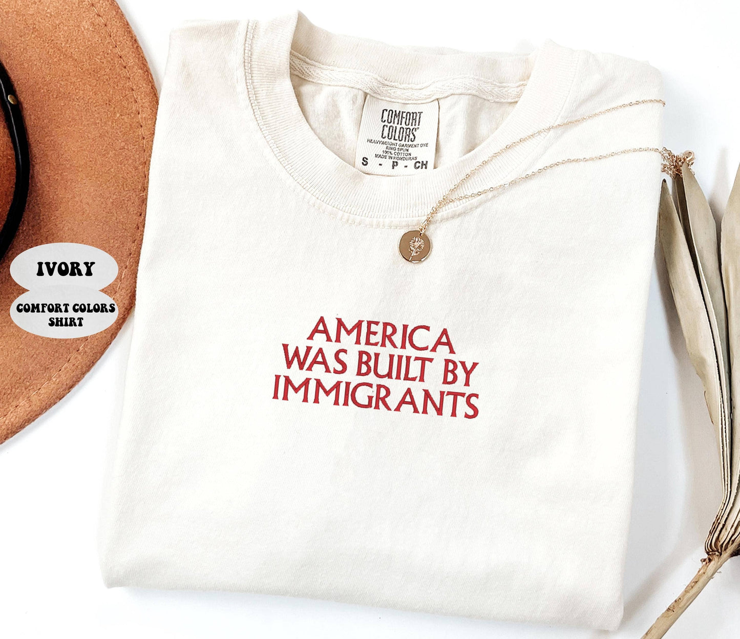 America Built By Immigrants Pro-Immigration Human Rights Tee