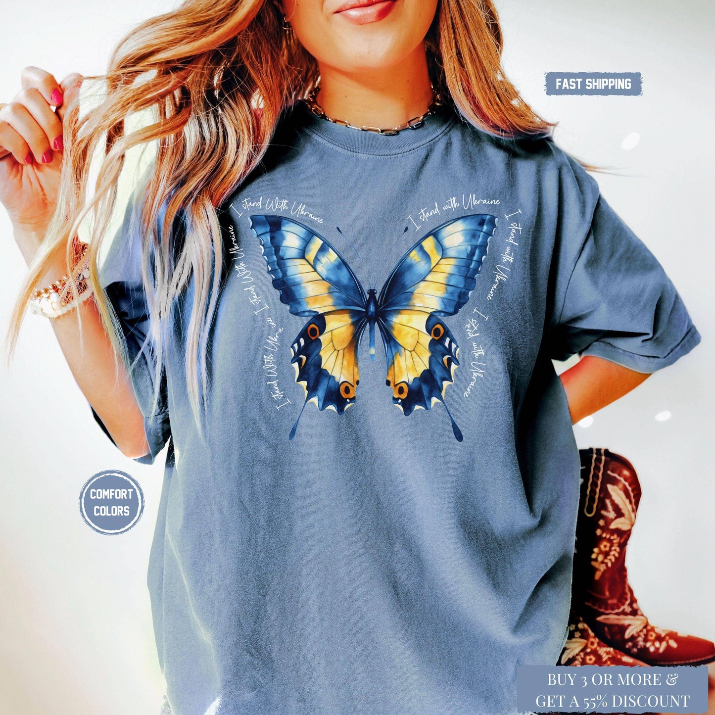 Support Ukraine Fight Fascism Women's T-Shirt