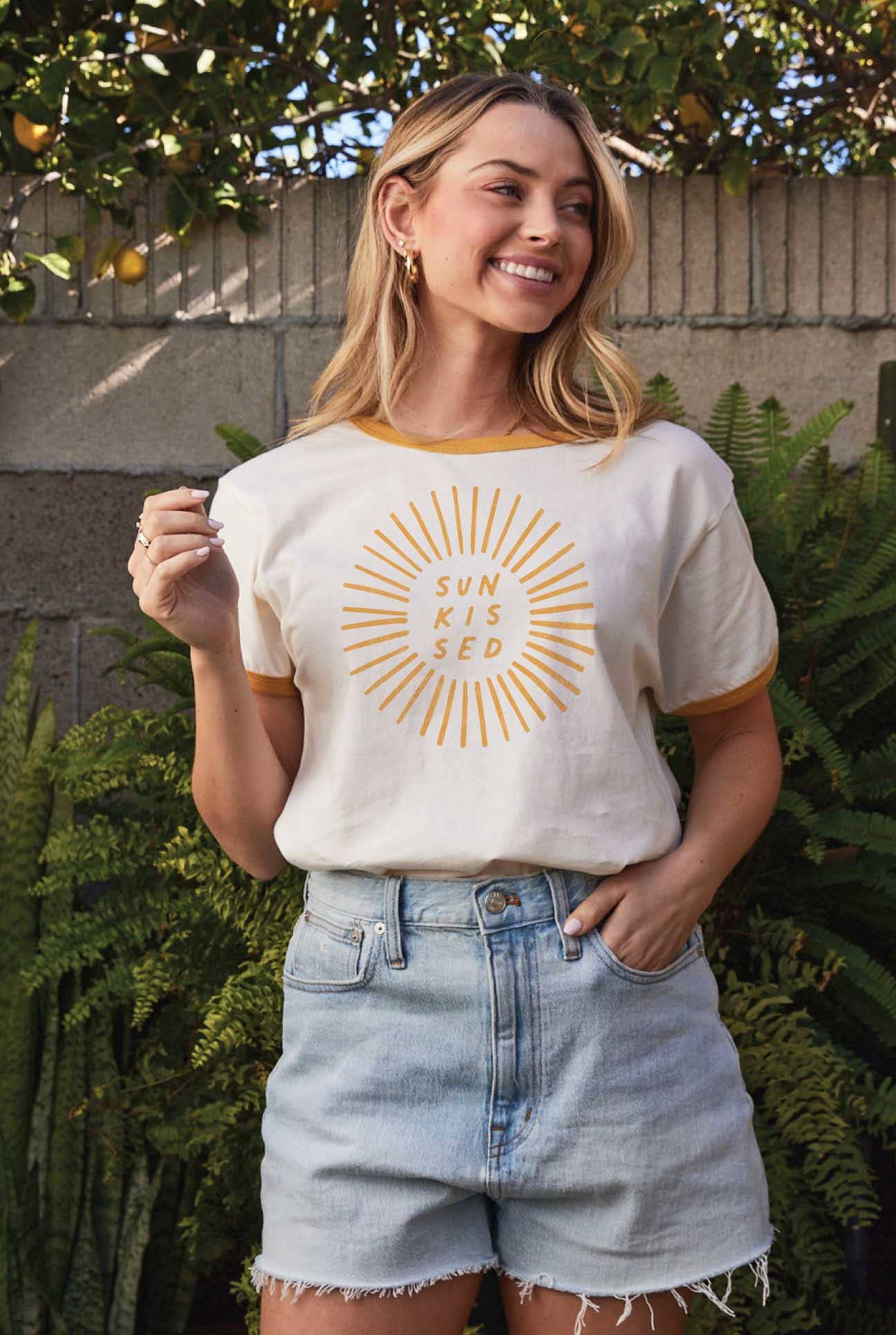 Sunkissed Ringer Graphic T-Shirt