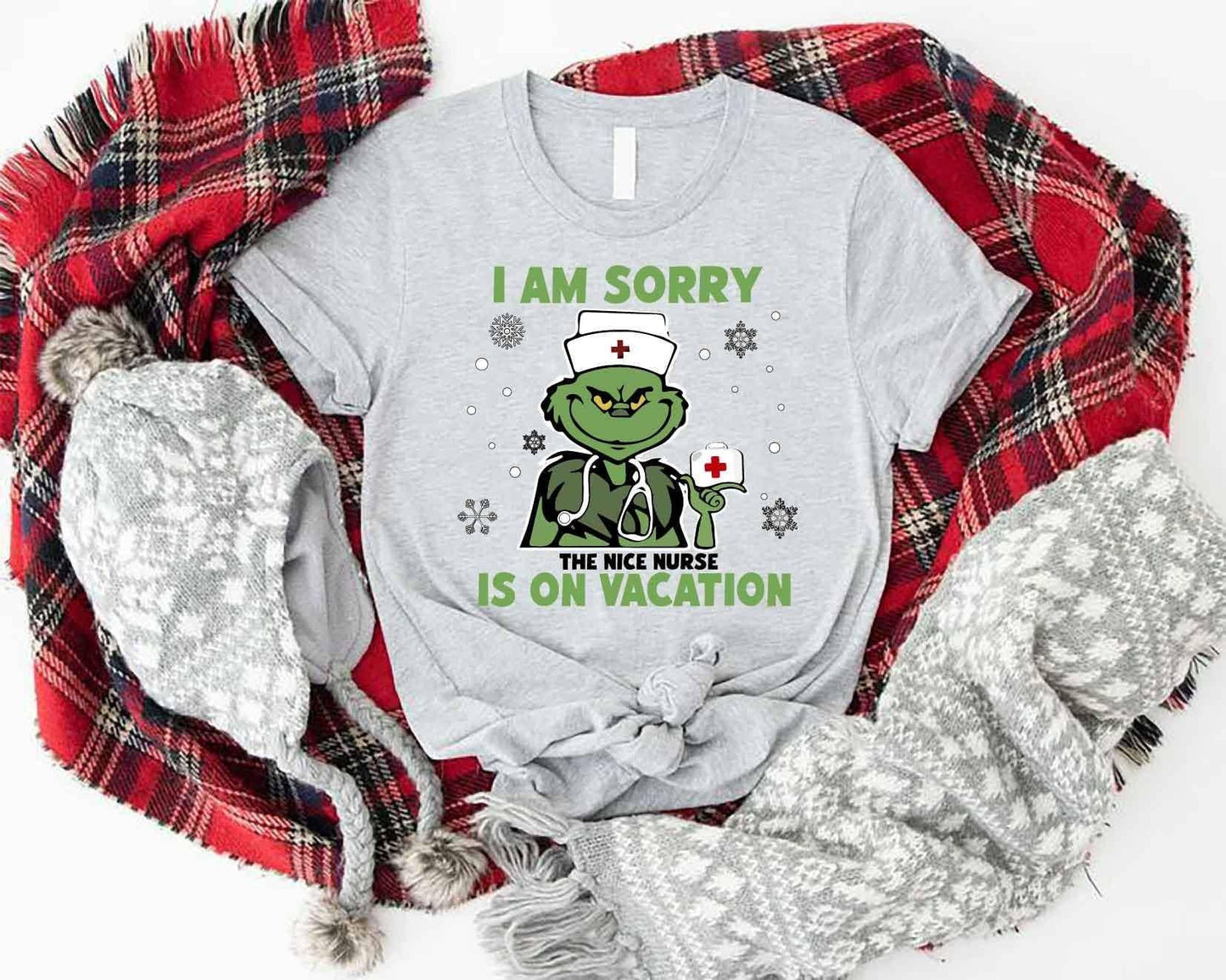 Grinch Nurse Christmas Shirt, Nicu Nurse Life Gift