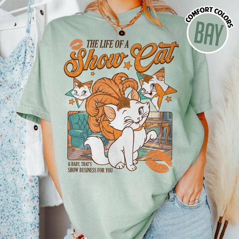 Showcat Comfort Colors Shirt - Cat Lover Gift