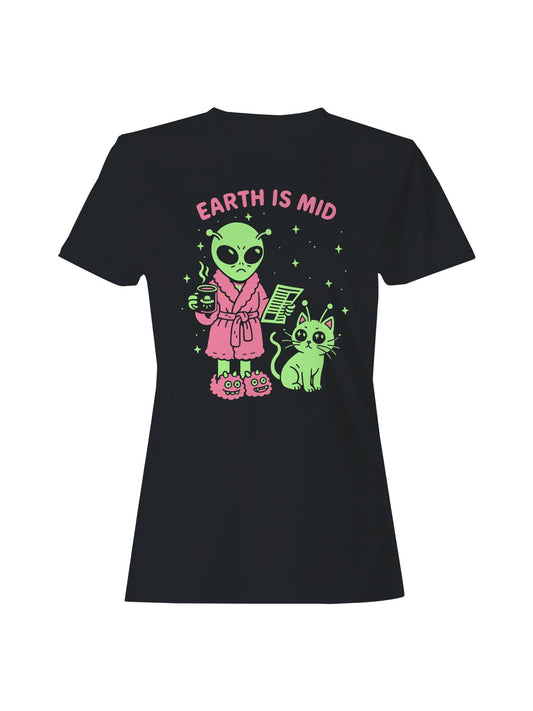 Alien Morning Routine Humor Design Women's T-Shirt