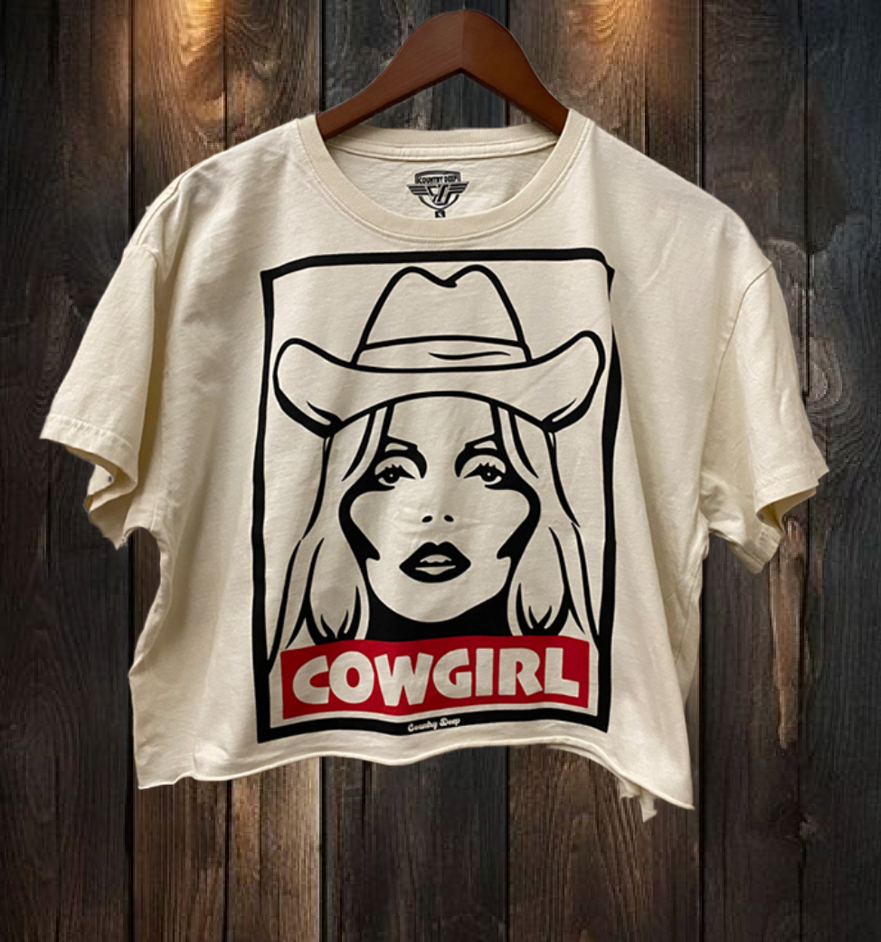 Cowgirl 90's Relaxed Cropped  T-Shirt