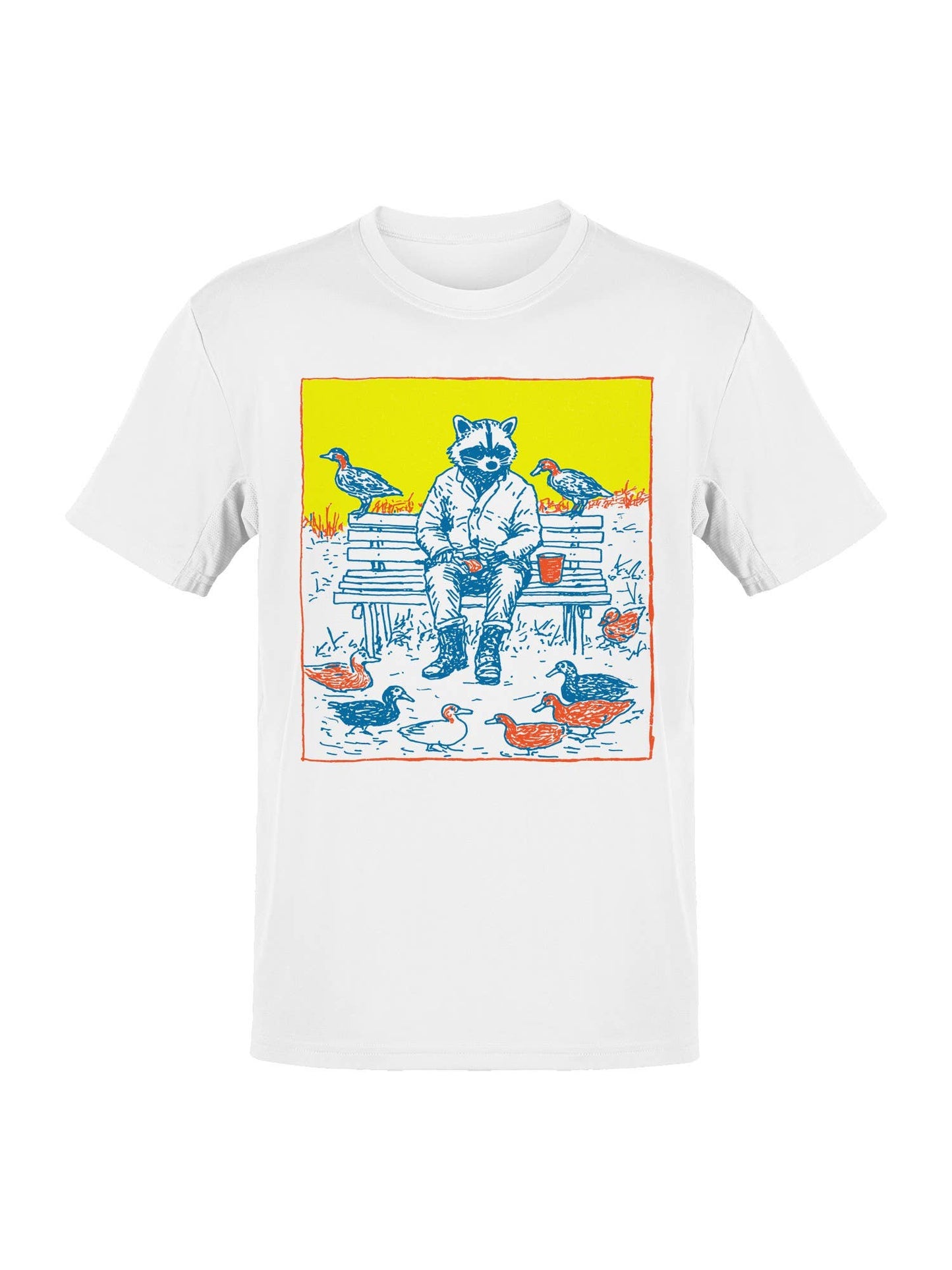 Reflective Raccoon in the Park Men's T-Shirt