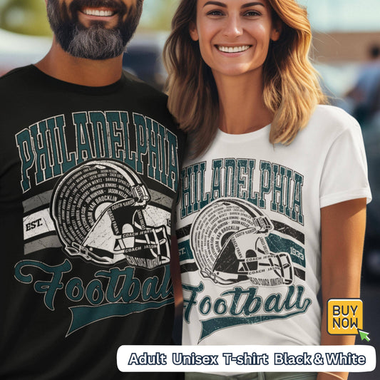 Philadelphia Fans Vintage Eagle Football Tee