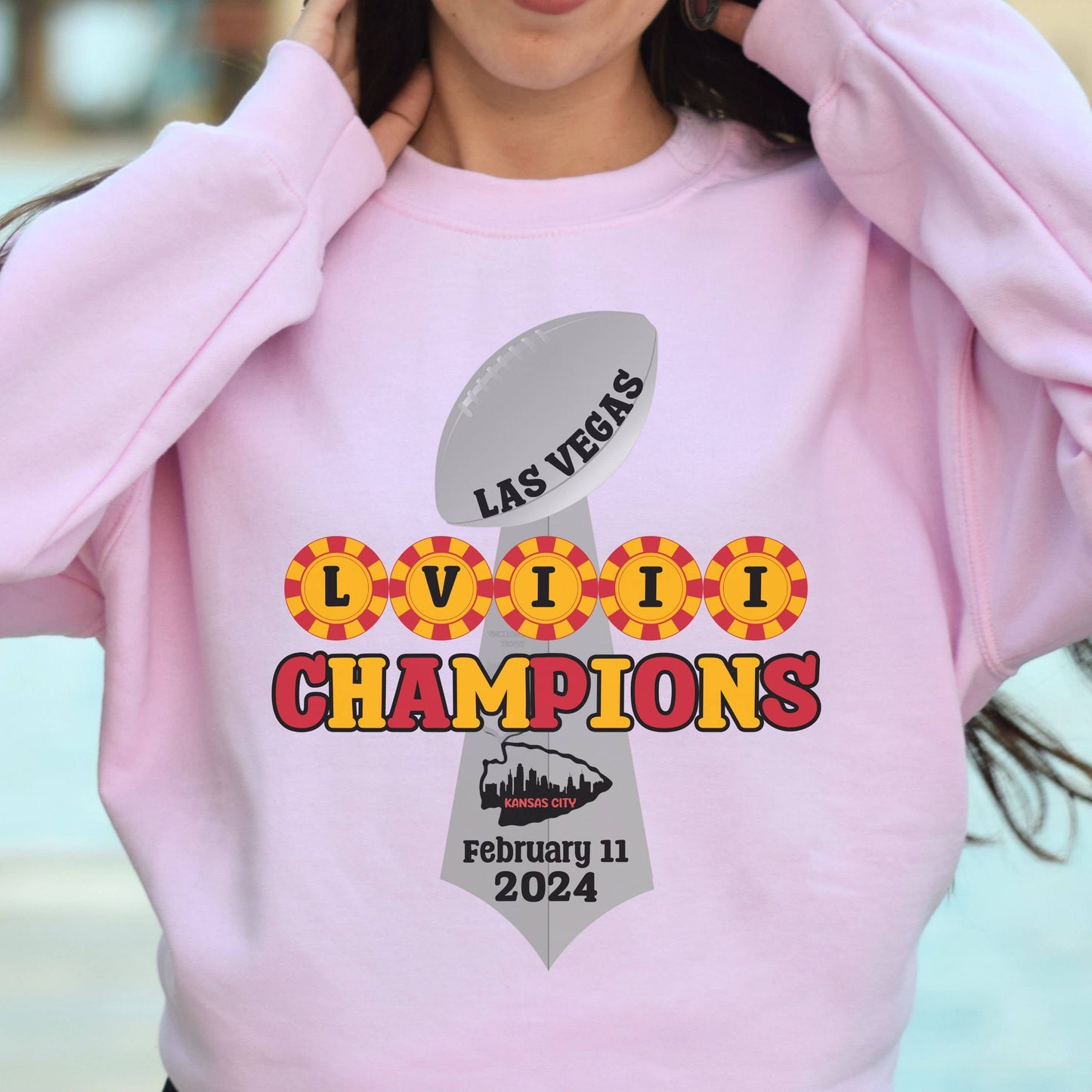Las Vegas Lvii Champions Kansas City Feb 11 2024 Hoodie