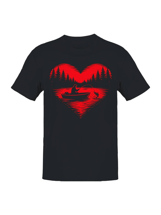 Love Fishing in Scenic Waters Men's T-Shirt