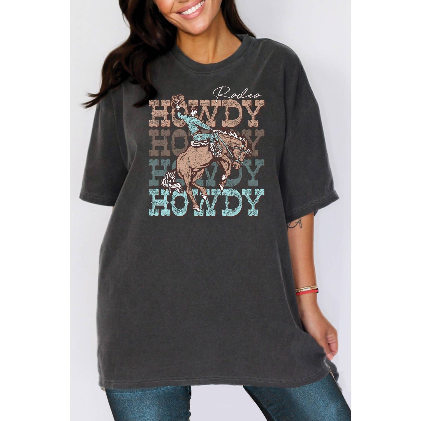 Rodeo Howdy - Oversized Unisex T Shirt