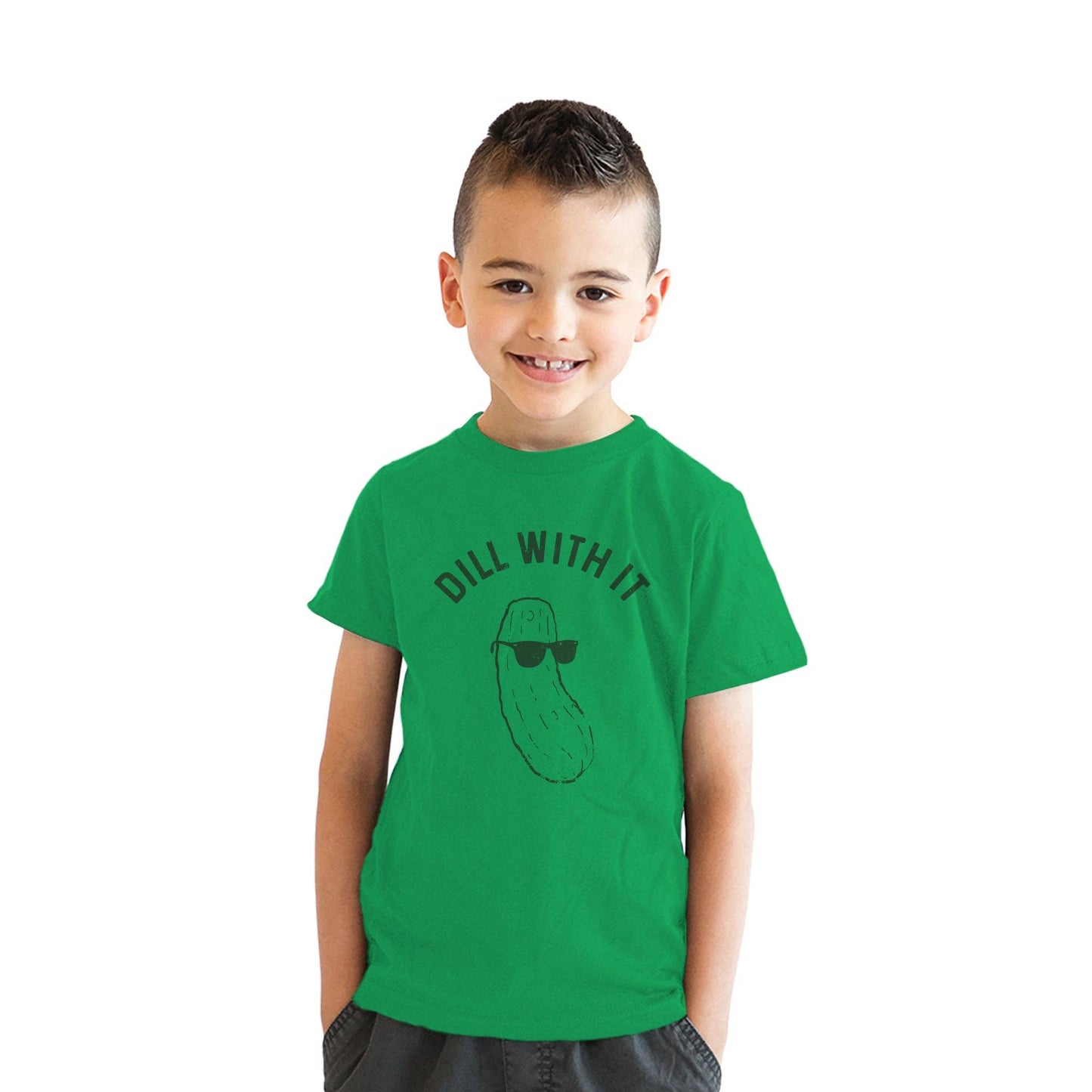 Dill with It Youth Tshirt Food Graphic Tee Kids Western T