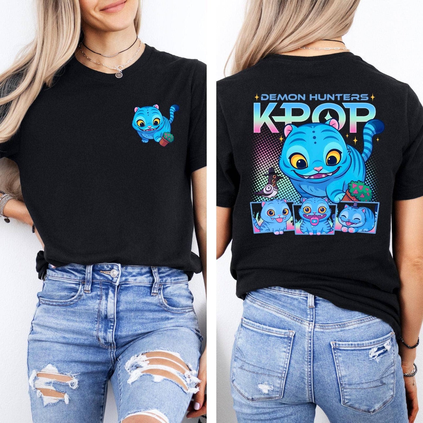 Kpop Demon Hunter Tiger Comfort Tee & Manga Fan Shirt
