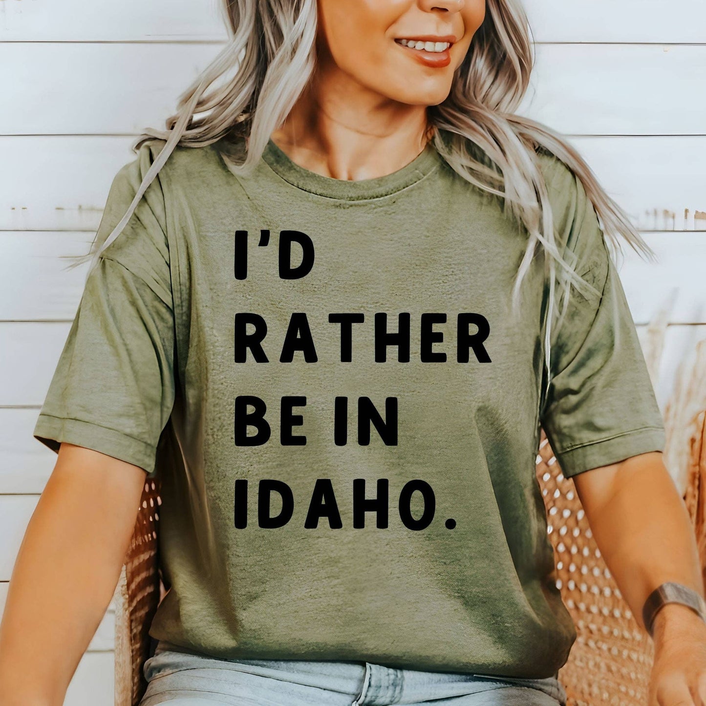 I'd Rather Be in Idaho Graphic Tee 280(Dtf)