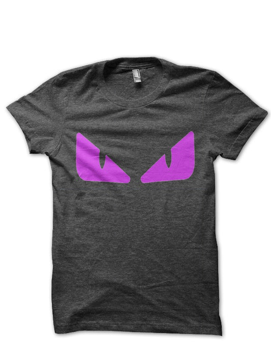 Fendi Monster Eyes Charcoal Grey T-Shirt