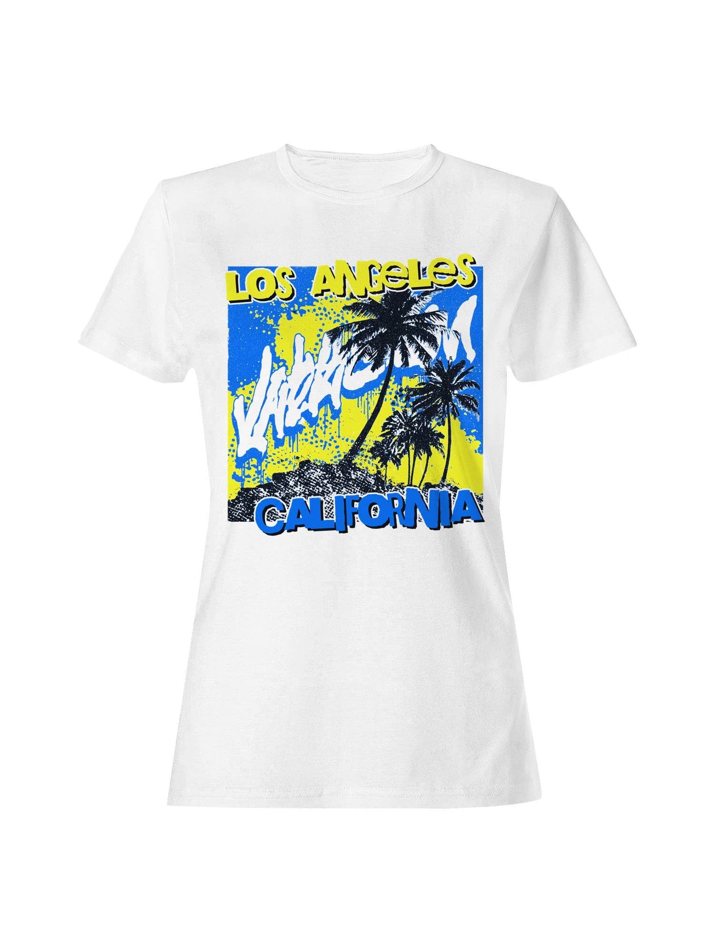 California Vacation Palms Art Women's T-Shirt