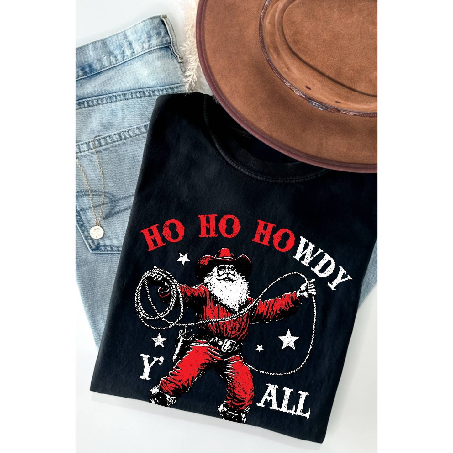 Ho Ho Howdy Y All  Short Sleeve Tee