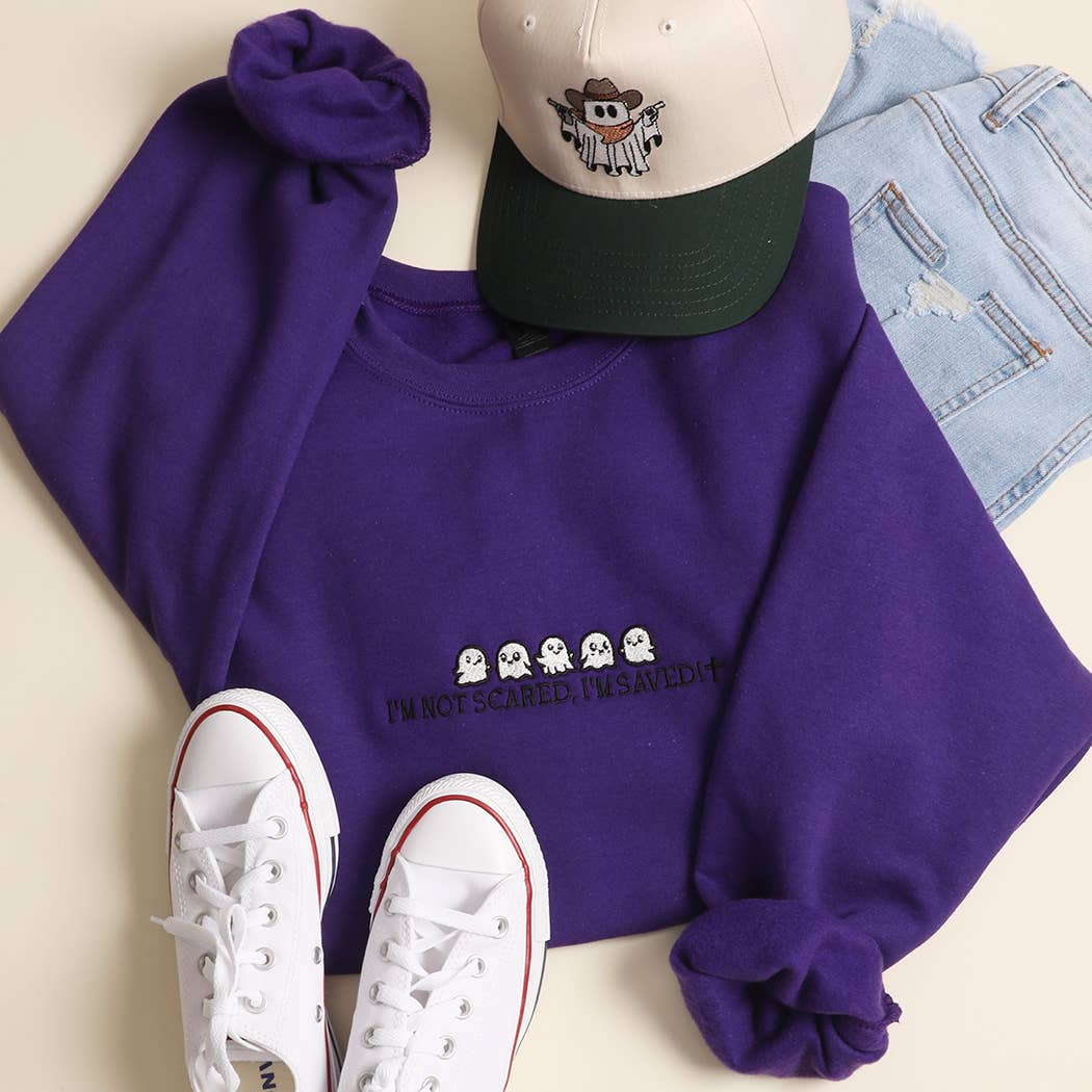 I'm Not Scared, I'm Saved Heavyweight Fleece Sweatshirt