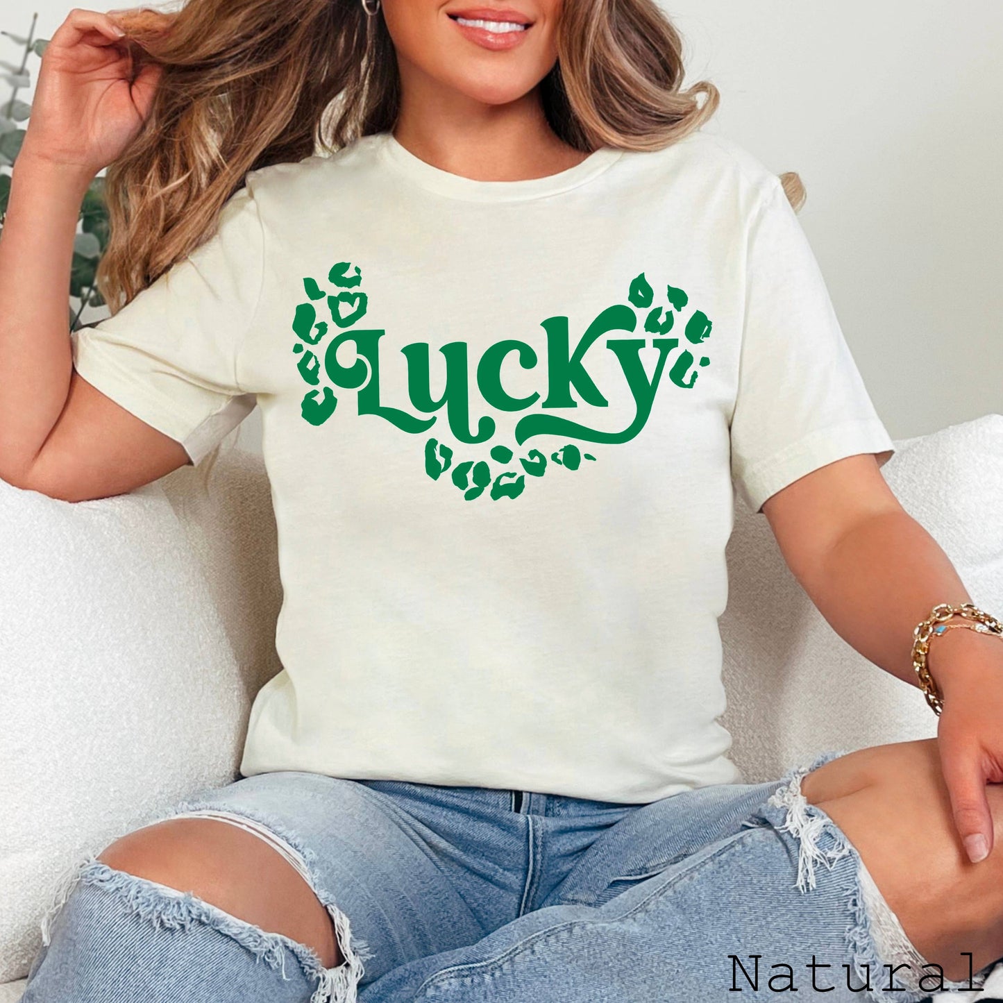 Lucky St. Patricks Day Graphic Shirt | Bella Canvas