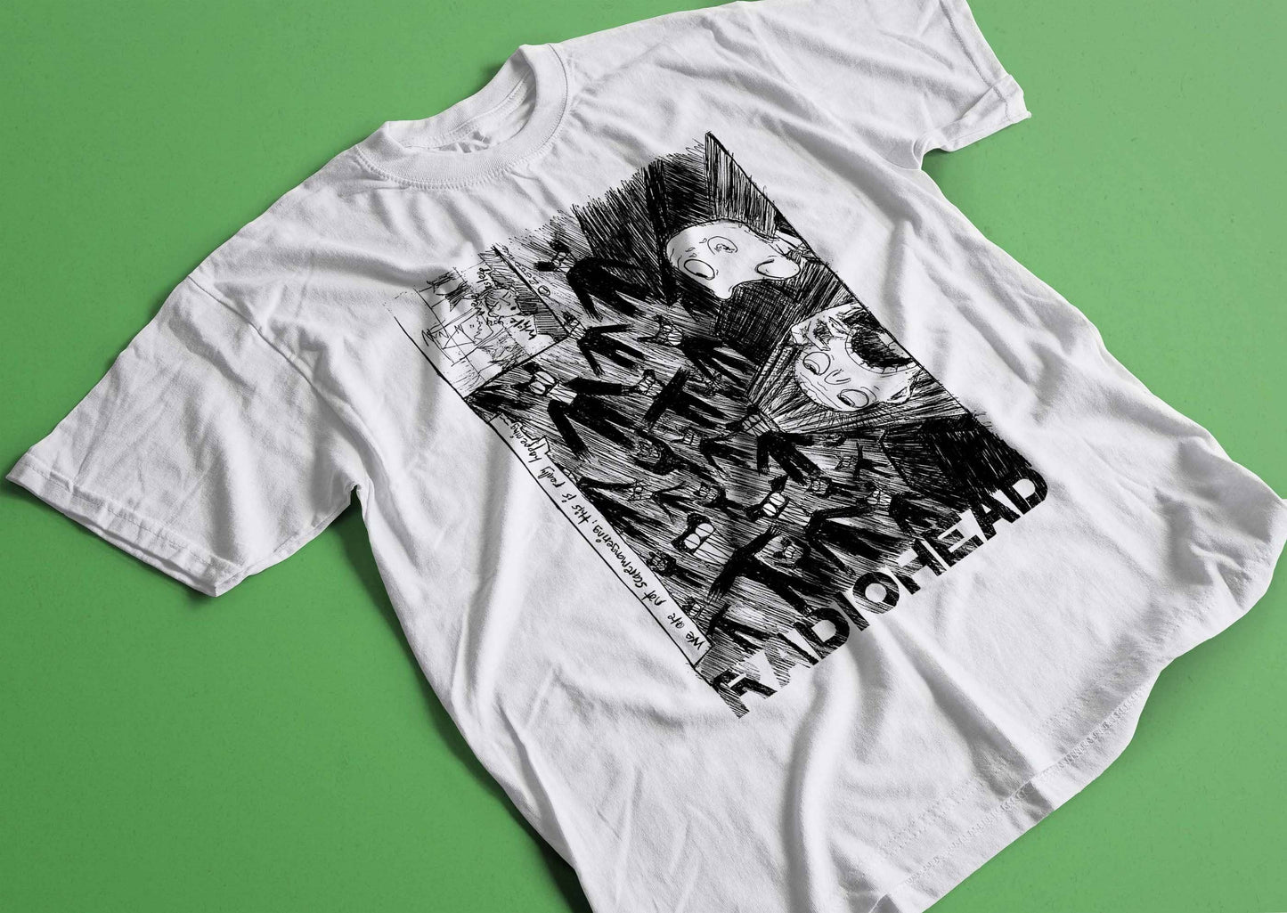 Retro Radiohead Scribble Band T-Shirt