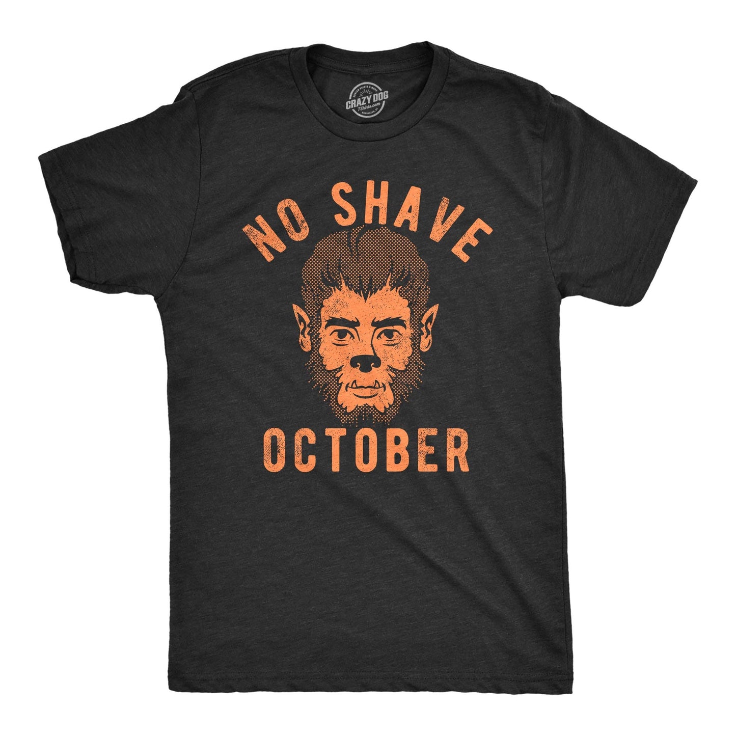 No Shave October Men's Tshirt Halloween Graphic Tee Western