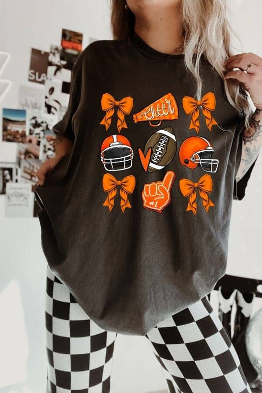 Coquette Game Day Shirt – Football Mom & School Spirit Tee