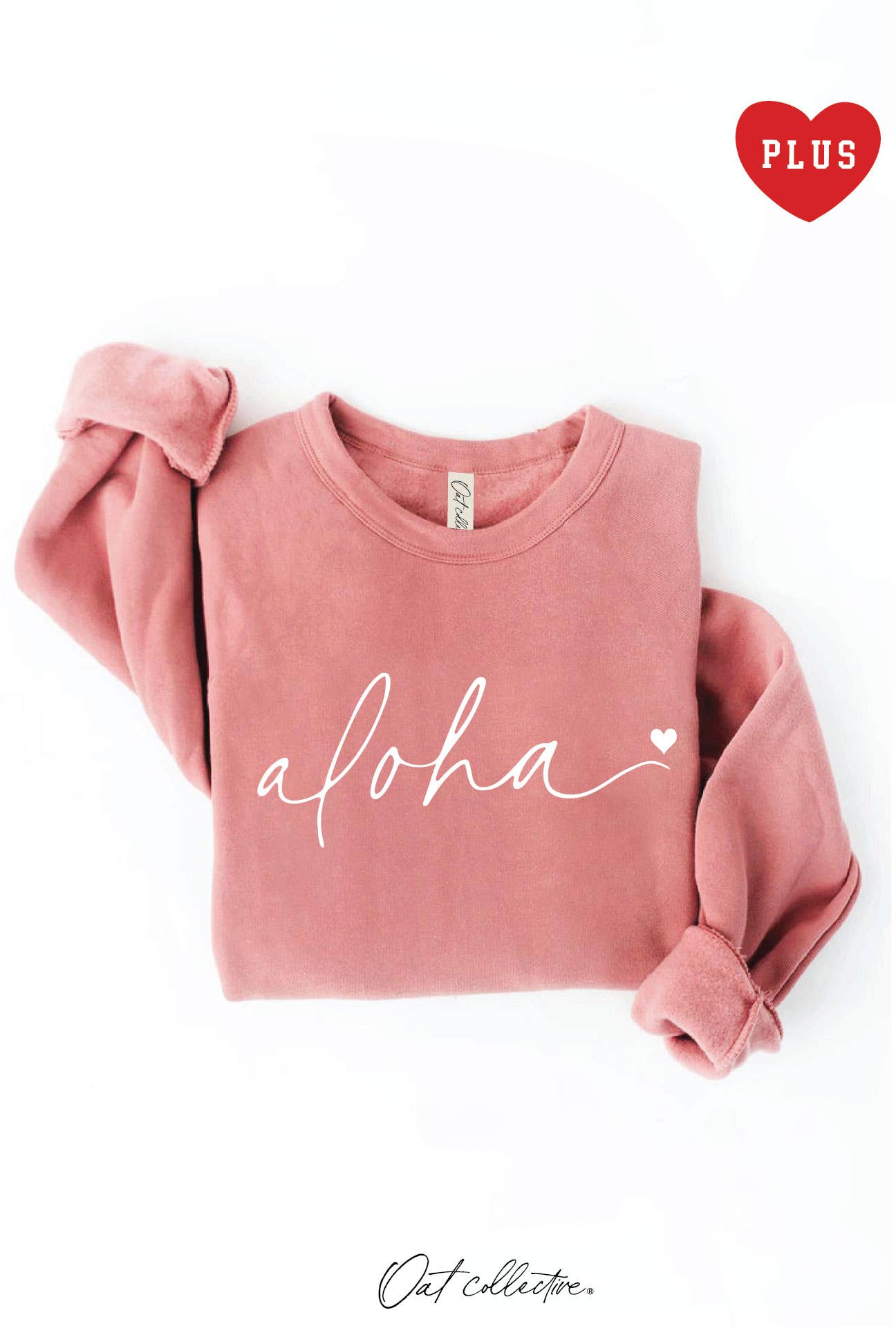 Aloha Heart Plus Graphic Sweatshirt