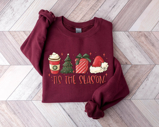 Tis the Season Christmas Sweatshirt – Merry & Cute Sweatshir