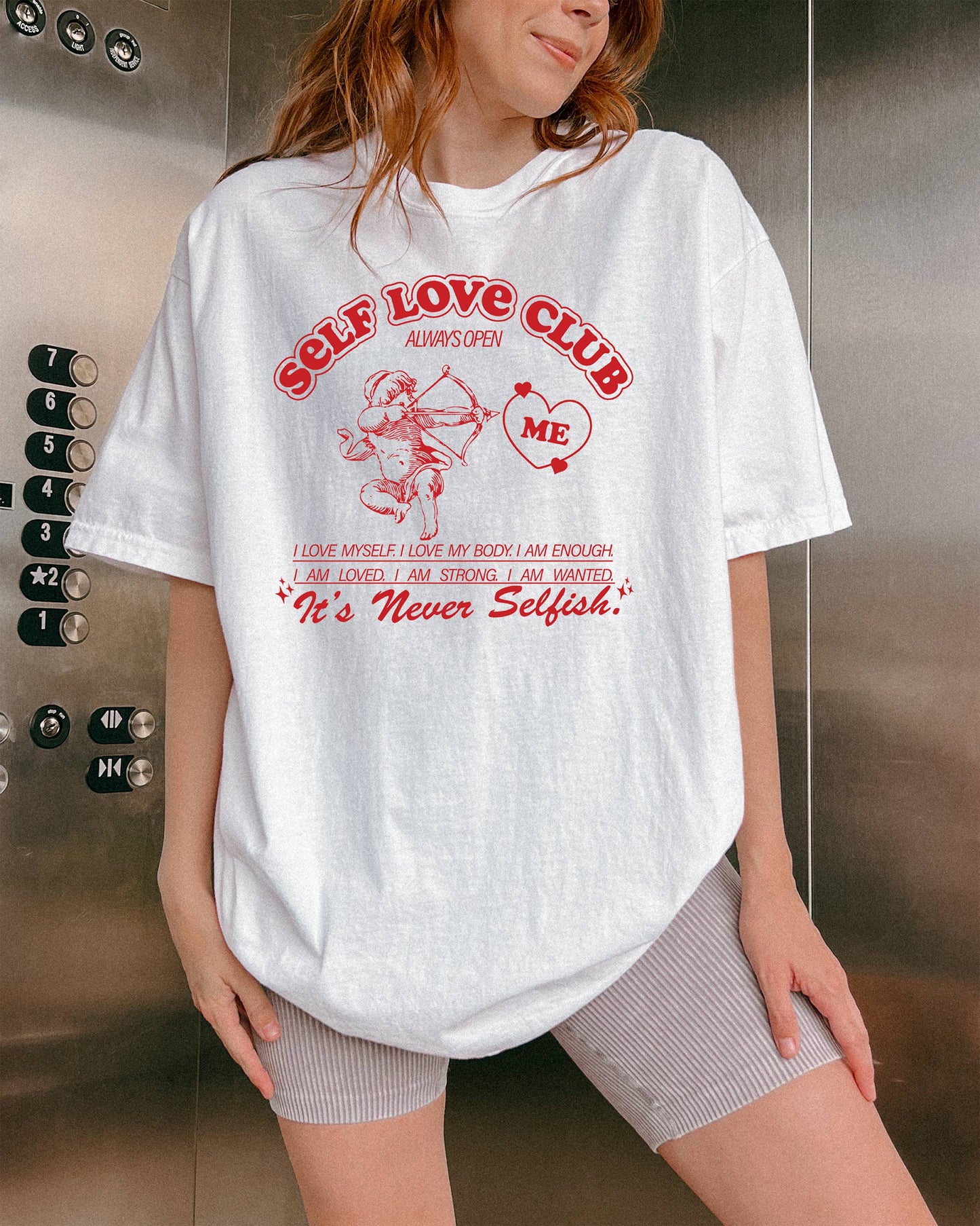 Self Love Club, Valentine's Day Tee, Graphic Apparel