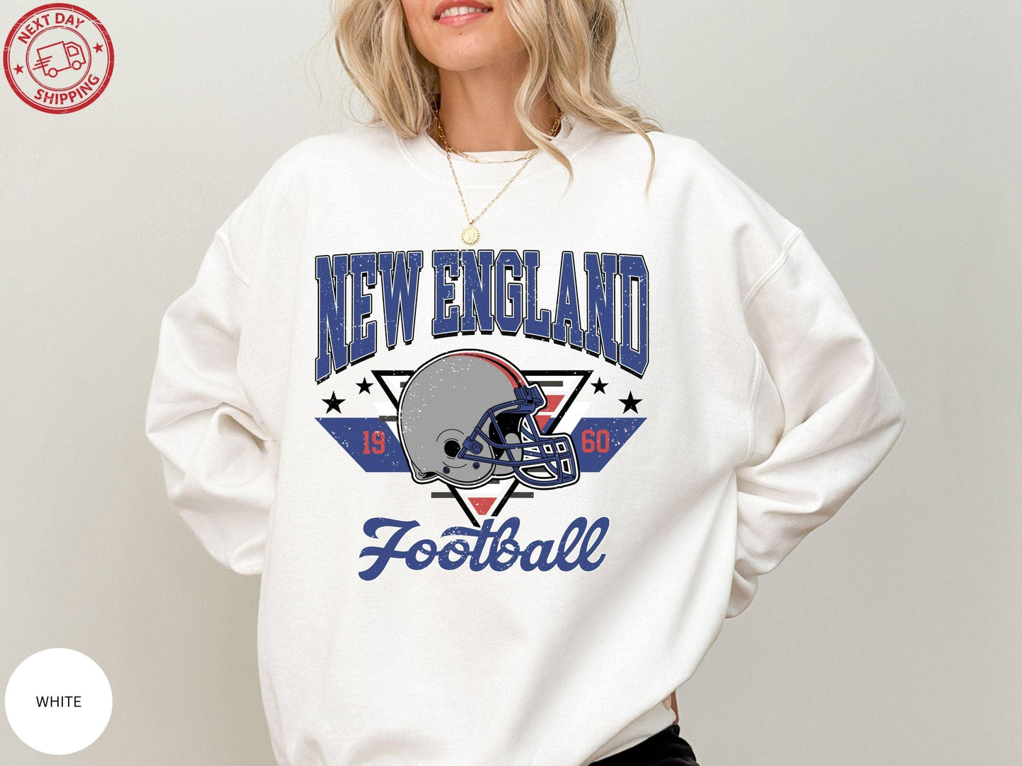 New England Football Vintage Sweatshirt