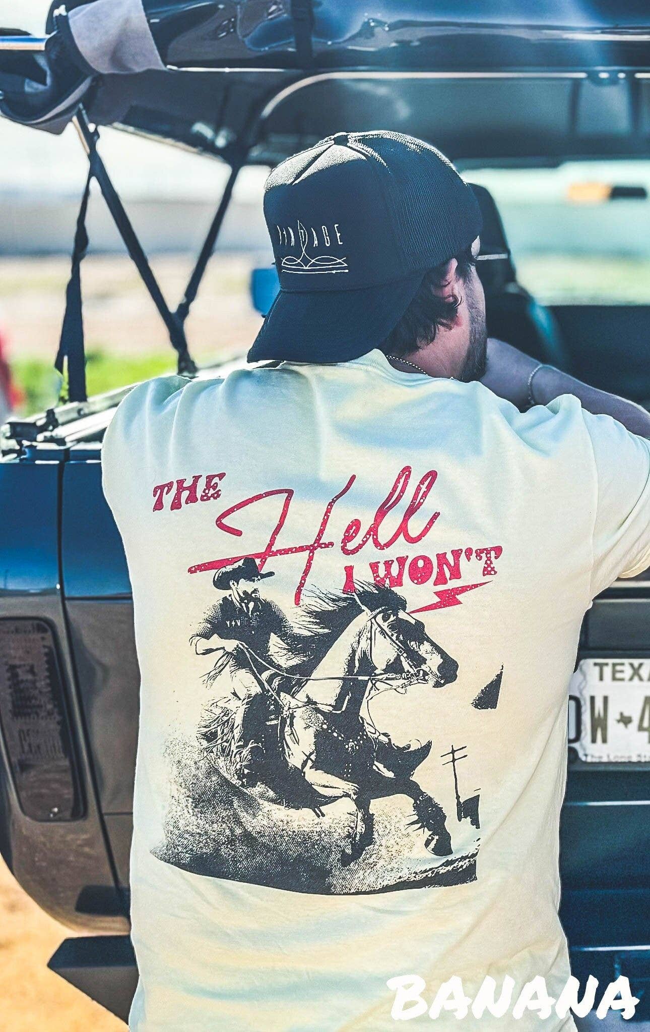 Raisin' Hell Tee - the Hell I Wont Tshirt - Western Tee