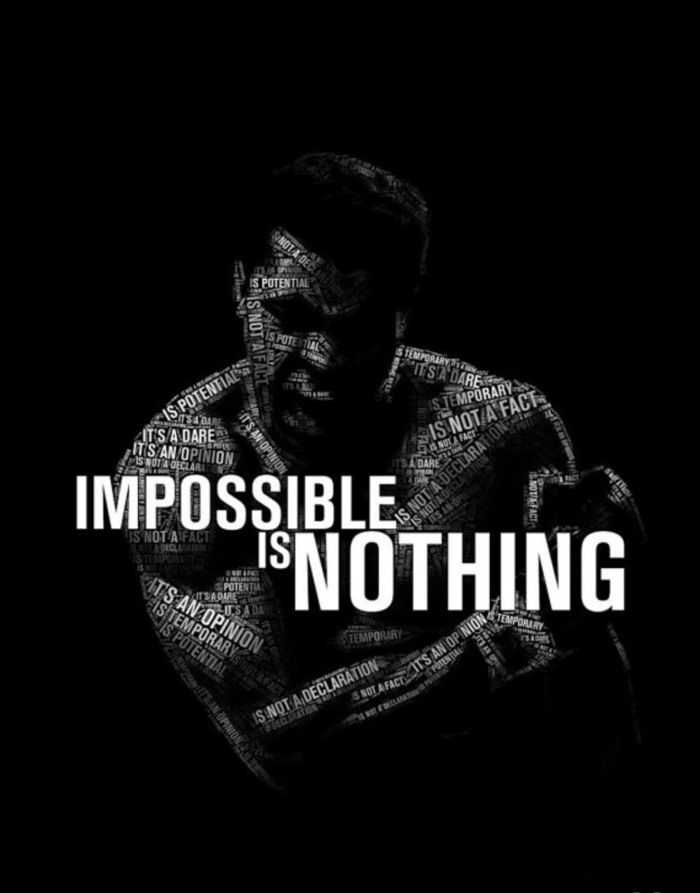 Muhammad Ali Nothing Is Impossible Black T-Shirt