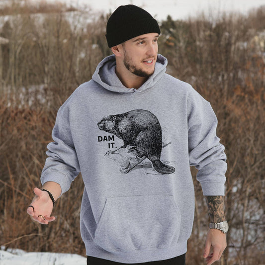 Dam It Hilarious Beaver Crewneck Sweatshirt Hoodie 240