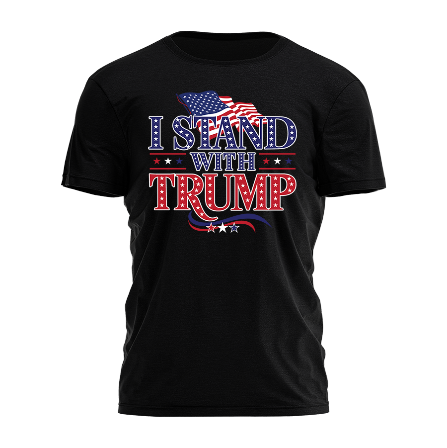 I Stand with Trump - Patriot Stars Tee - 2464