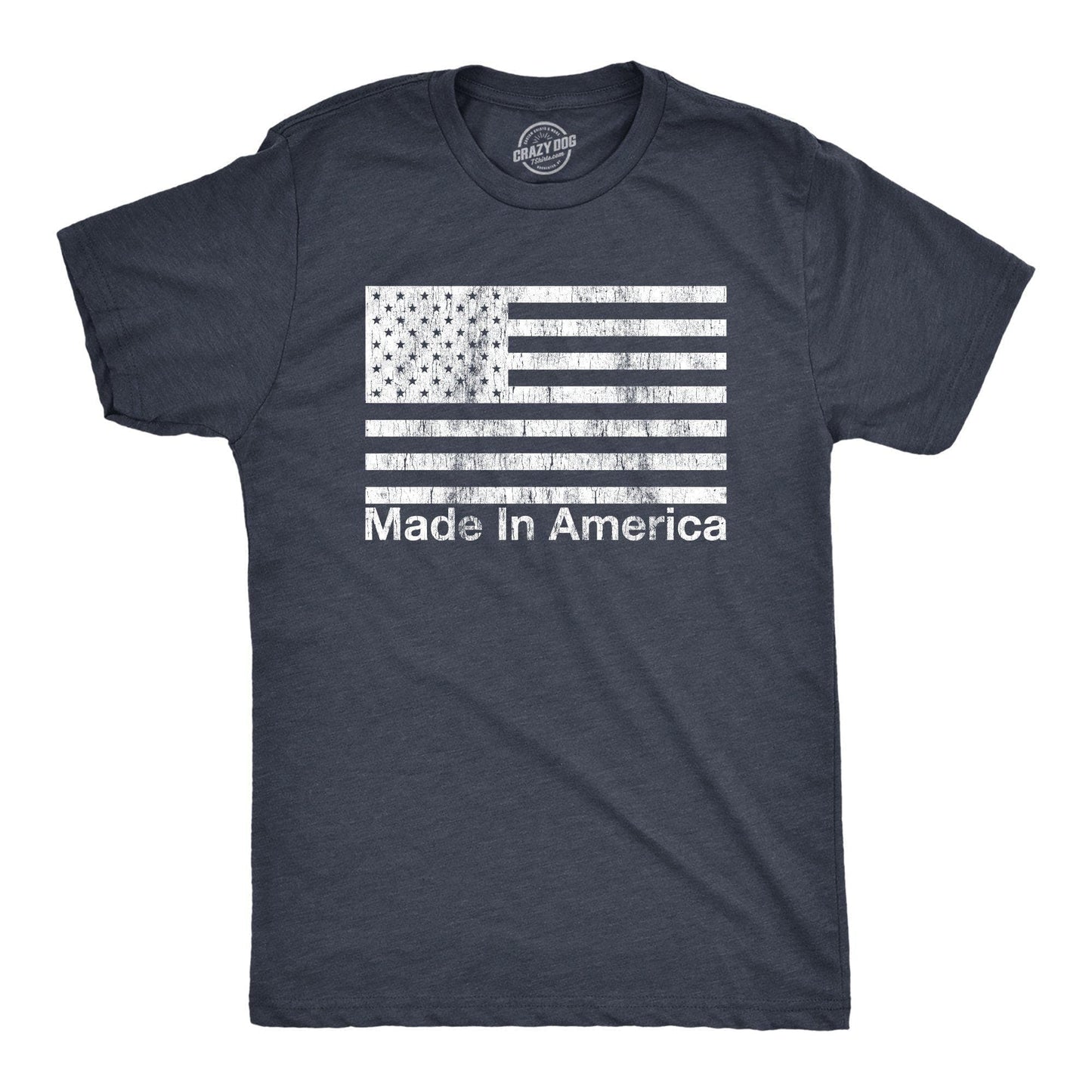 Made in America Men's Tshirt Fourth of July Graphic Tee