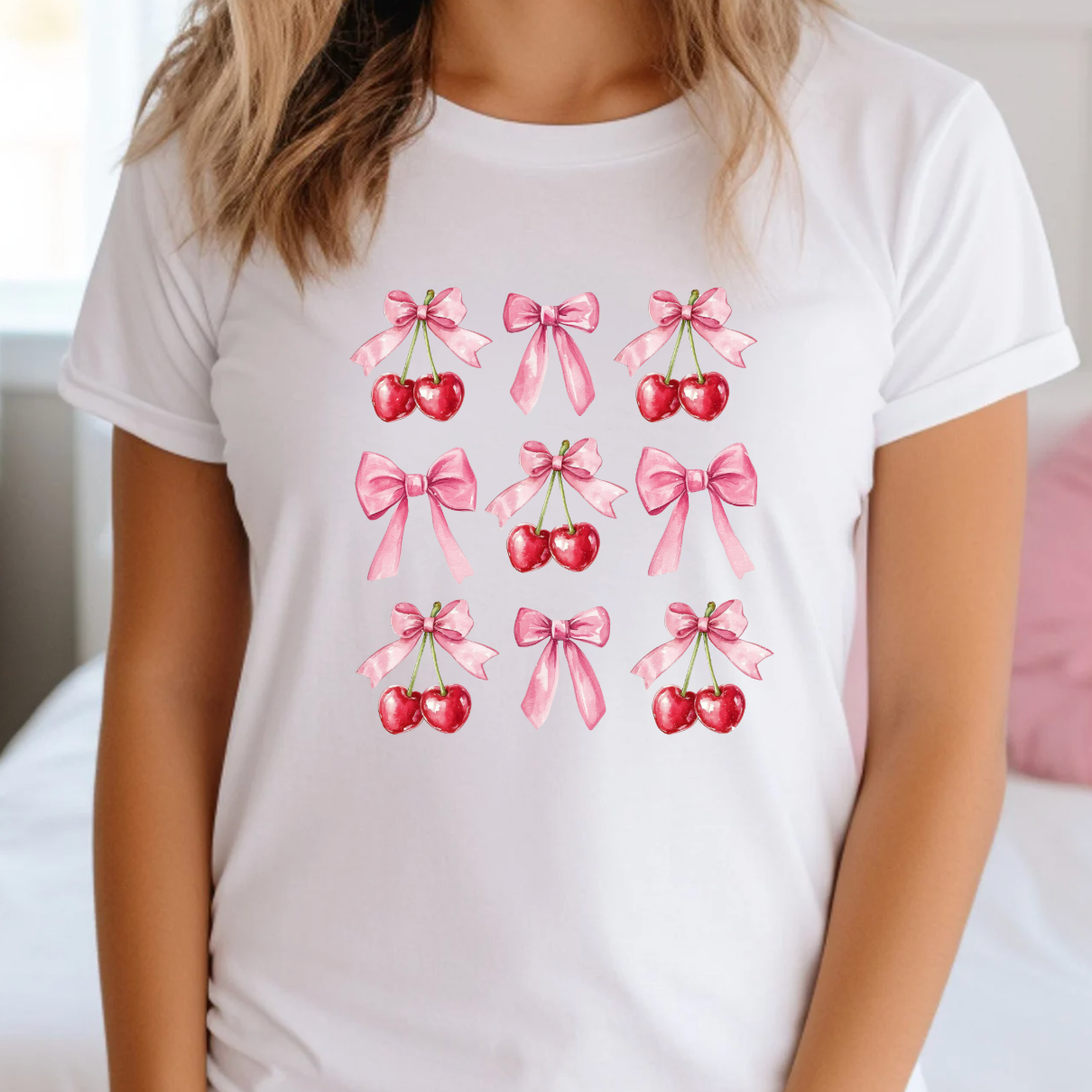 Cherry Bow Tee