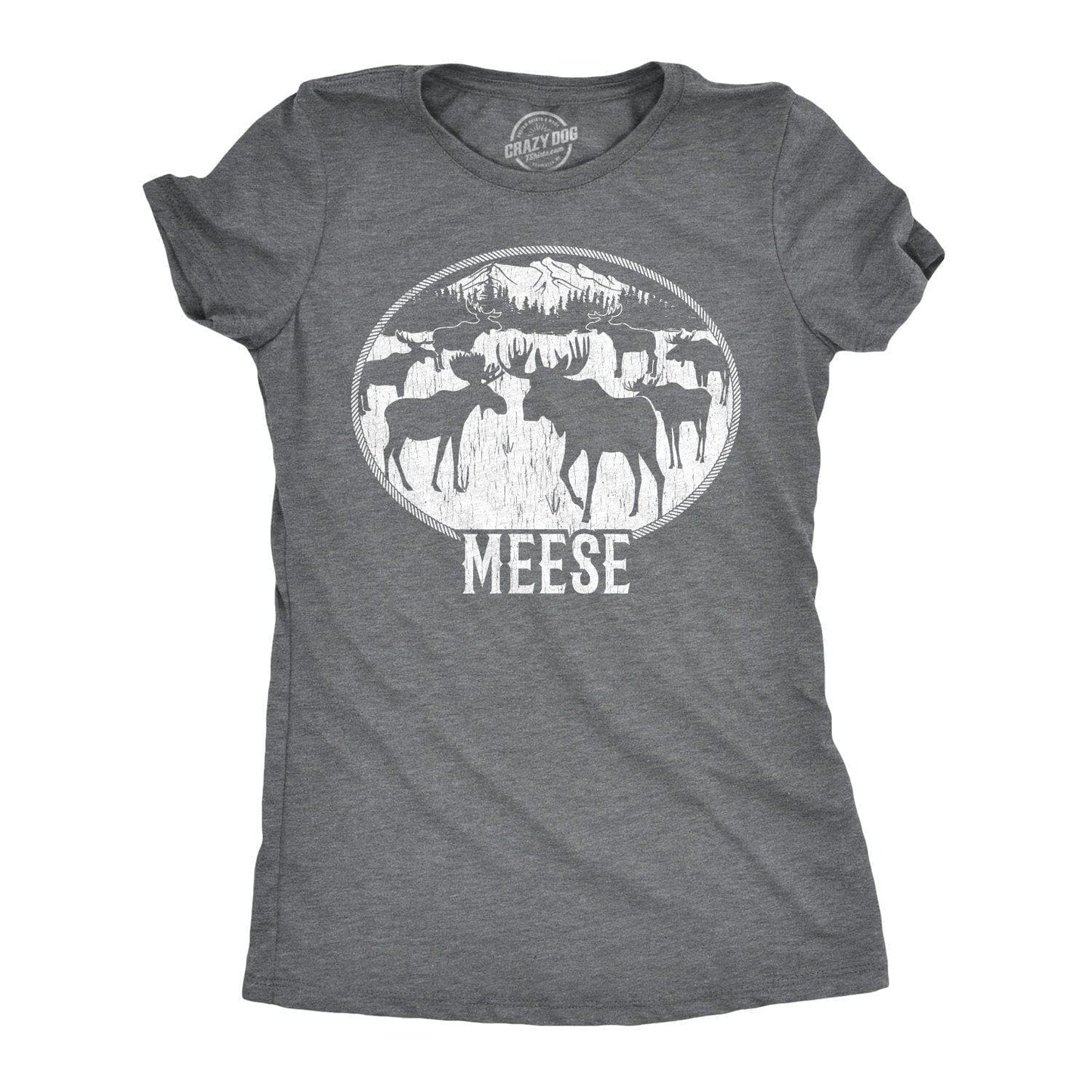 Meese Women's Tshirt Camping Graphic Tee Western Plus Size