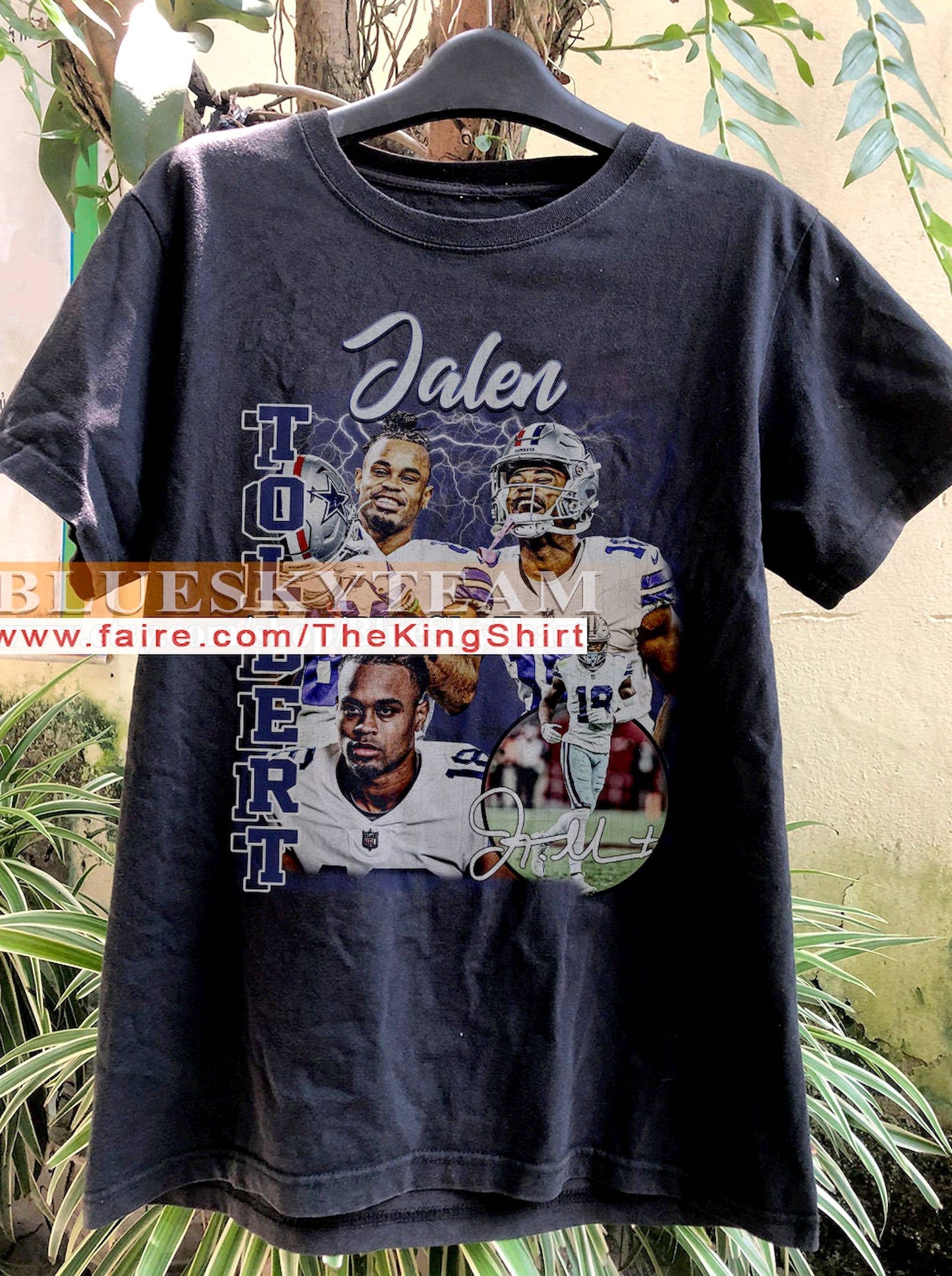 Vintage 90s Jalen Tolbert Graphic Football T-Shirt, Best Gif