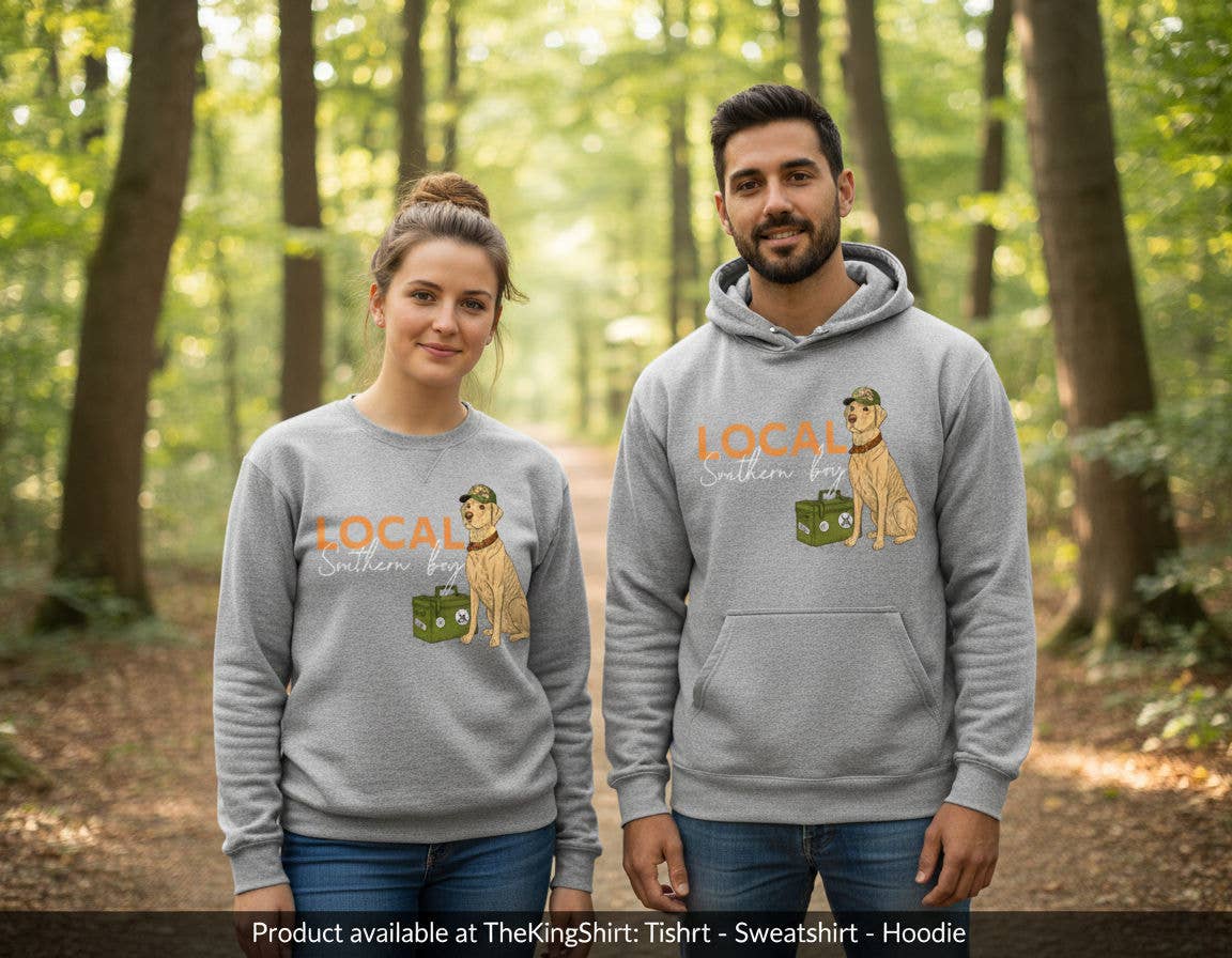 Local Southern Boy Yellow Lab Hunting Sweatshirt