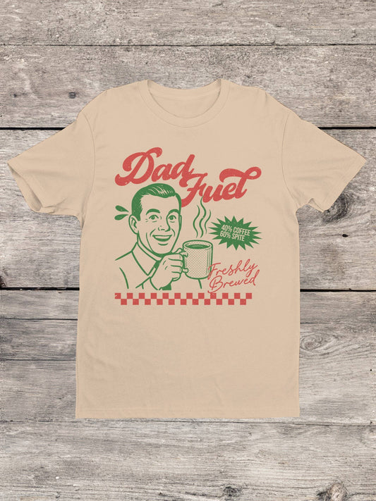 Dad Fuel Coffee Humor Men's T-Shirt