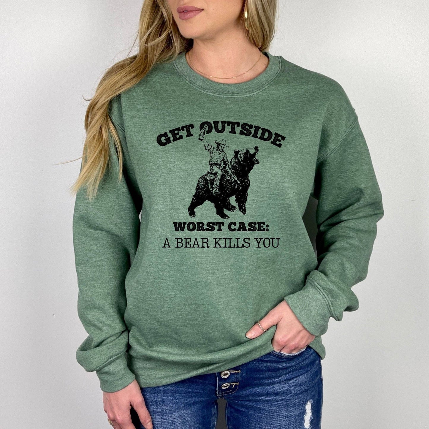 Get Outside Bear Unisex Crewneck/Hoodie Sweatshirt 282