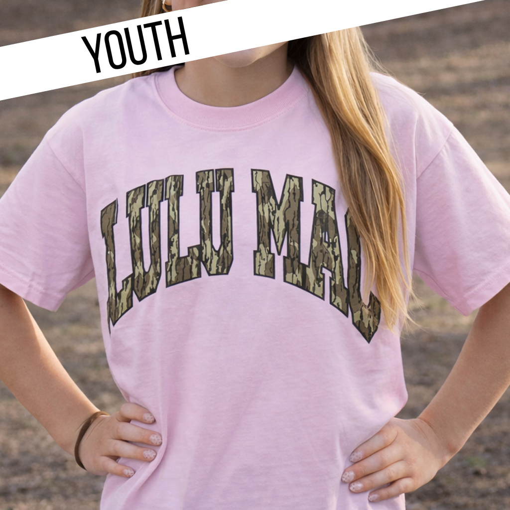 KD-MO-1000 Mossy Oak Bottomland Blossom Youth Comfort Colors Tee