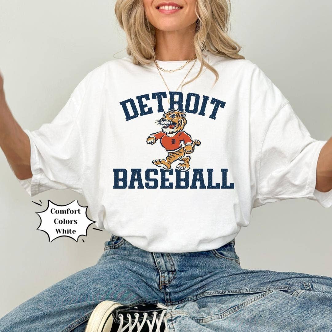 Detroit Tigers Baseball Team Sweatshirt