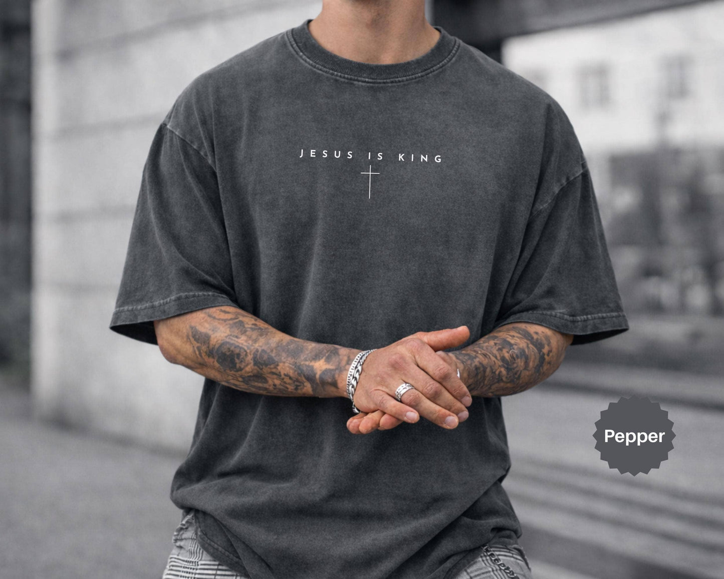 Jesus Is King Comfort Colors Christian Tee
